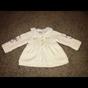 Koala Baby Cream Sweater with Embroidery